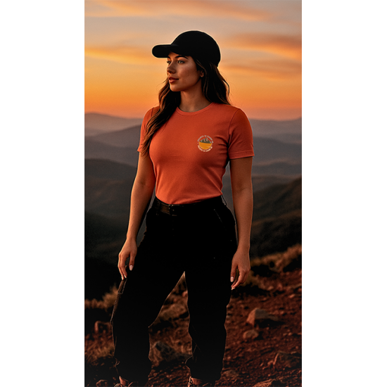 Camisa Casual Feminina Laranja - 10 Cumes