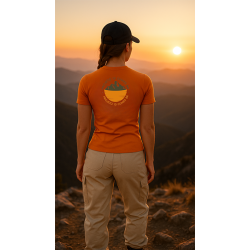 Camisa Casual Feminina Laranja - 10 Cumes