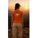 Camisa Casual Feminina Laranja - 10 Cumes