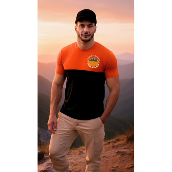 Camisa Casual Masculina Laranja - 10 Cumes