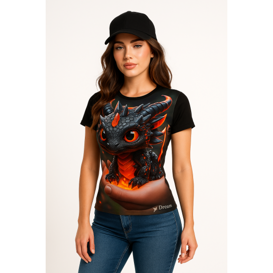 Camisa UV Personalizada IA - Dragão Bebê