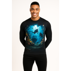 Camisa UV Personalizada IA - Mergulhador