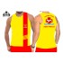 6016 REGATA SALVA VIDAS AMARELA COM FAIXA VERMELHA 