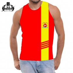 6017 REGATA SALVA VIDAS VERMELHA COM FAIXA AMARELA 