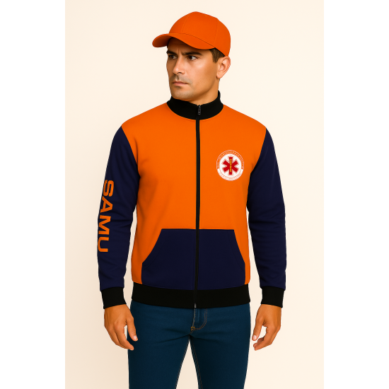 Casaco SAMU Laranja e Azul Modelo 01