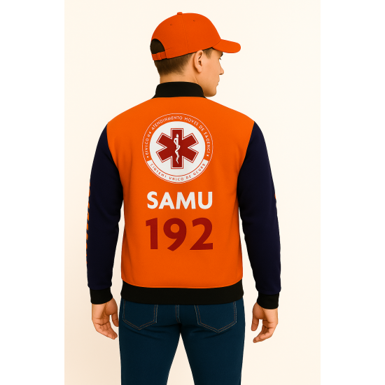 Casaco SAMU Laranja e Azul Modelo 01