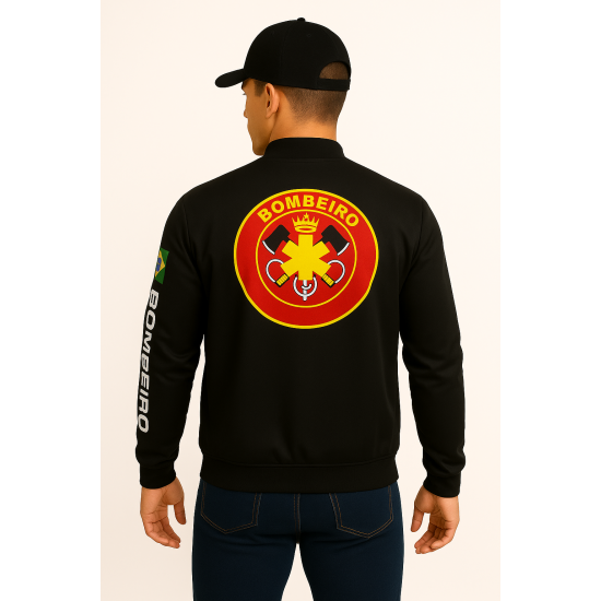 CASACO BOMBEIRO OFICIAL PRETO