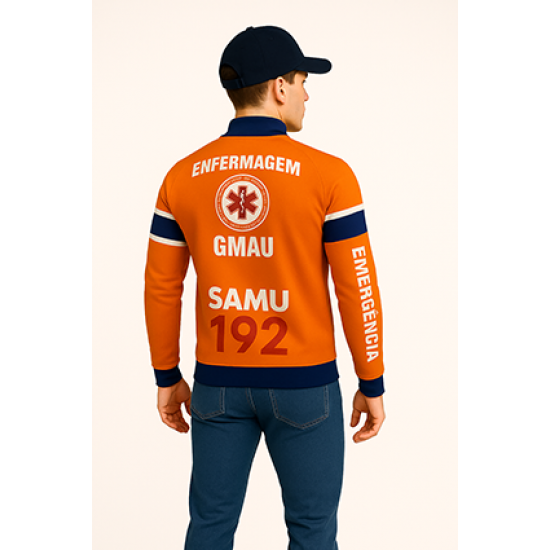 Corta Vento SAMU Laranja Modelo 02