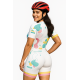 Macaquinho Ciclismo Bike Forro Gel - D80 Farme 02 - Feminino