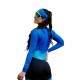 Macaquinho Manga Longa Horse Power Ciclismo Elite- Feminino - F139 Azul