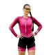 Macaquinho Manga Longa Horse Power Ciclismo Elite- Feminino - F139 Bordo