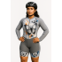 Macaquinho Ciclismo Bike Forro Gel - ML - D80 Abst 06 - Feminino