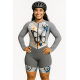 Macaquinho Ciclismo Bike Forro Gel - ML - D80 Abst 06 - Feminino