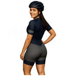 Macaquinho Ciclismo Bike Forro Gel - D80 0725 - Feminino
