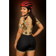 Macaquinho Ciclismo Bike Forro Gel - D80 1025 - Feminino