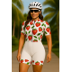 Macaquinho Ciclismo Bike Forro Gel - D80 3025- Feminino