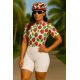 Macaquinho Ciclismo Bike Forro Gel - D80 3025- Feminino