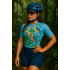 Macaquinho Ciclismo Bike Forro Gel - D80 3425- Feminino