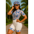 Macaquinho Ciclismo Bike Forro Gel - D80 3525- Feminino