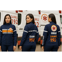 Corta Vento SAMU Azul Modelo 01 - Feminino