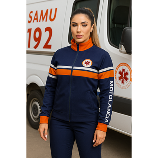 Corta Vento SAMU Azul Modelo 01 - Feminino