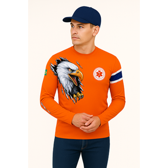 CAMISA UV SAMU LARANJA