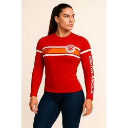 camisa uv proteção solar UV vermelha 