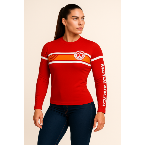 camisa uv proteção solar UV vermelha