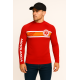camisa uv proteção solar UV vermelha