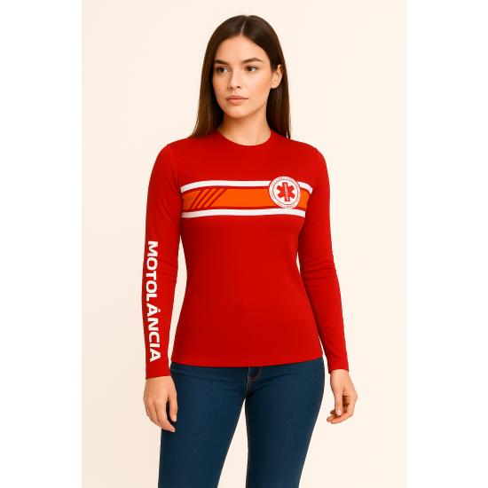 camisa uv proteção solar UV vermelha