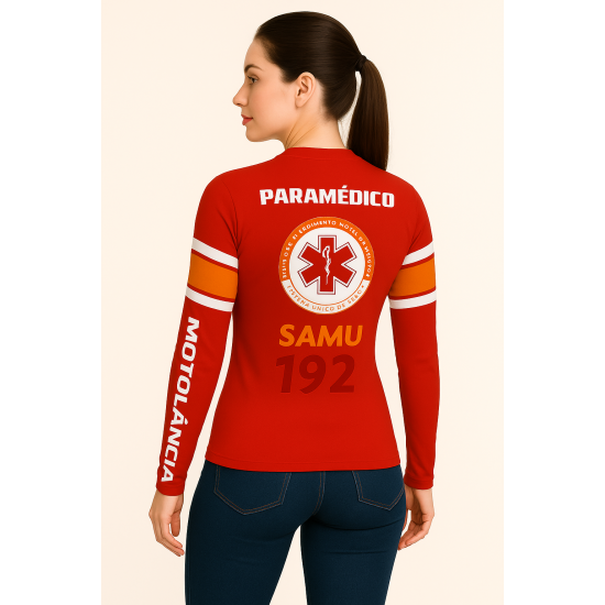 camisa uv proteção solar UV vermelha