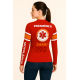 camisa uv proteção solar UV vermelha