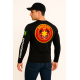 6005 CAMISA MANGA LONGA UV 50+ PRETA
