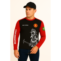 6006 CAMISA MANGA LONGA UV 50+ VERMELHA 