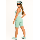 Bretelle Ciclismo Feminino Verde água  Modelo 01