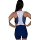 Bretelle Ciclismo Feminino Azul Marinho Modelo 01