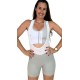 Bretelle Ciclismo Feminino Cinza Modelo 03
